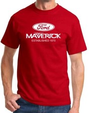 Ford Maverick Logo Established 1970 Classic Design Tshirt New Colors