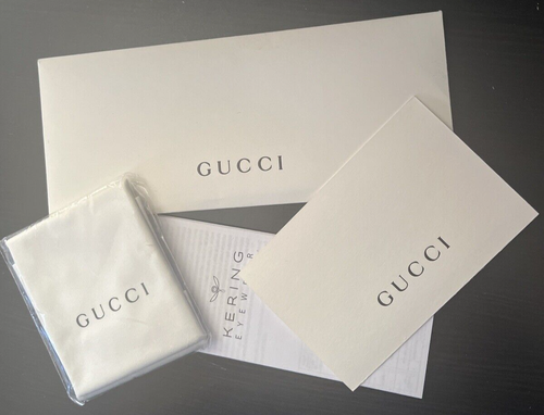 NEU GUCCI SONNENBRILLE KORDELZUG GRÜN SATIN ETUI ETUI mit Tuch, Karte - AUTHENTISCH - Bild 2 von 3