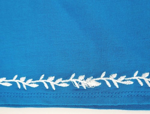 Philosophy Damen Kleid 1X Ärmellos Blau Torrent Bestickt Weiße Akzente - Bild 9 von 11