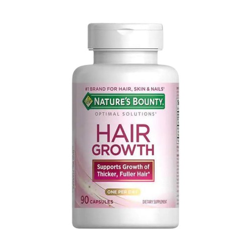 Natural Bounty Optimal Solutions Hair Growth Supplement – 90 Capsules QXM - Picture 5 of 10