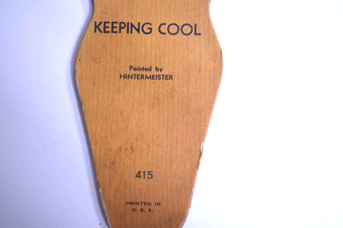 1920's fan RARE print Keeping Cool Hintermeister Children Dog bath Cute READ - Picture 4 of 5