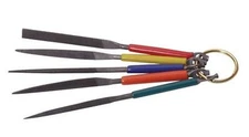 Eurotool 5 Piece File Set on Ring for Jewelry Making and other Crafts
