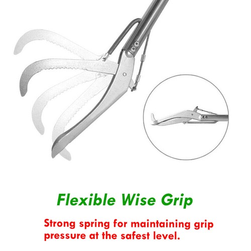 Snake Tongs Reptile Grabber Catcher Net Heavy Duty Wide Jaw Handling Tool Stick - Bild 16 von 41