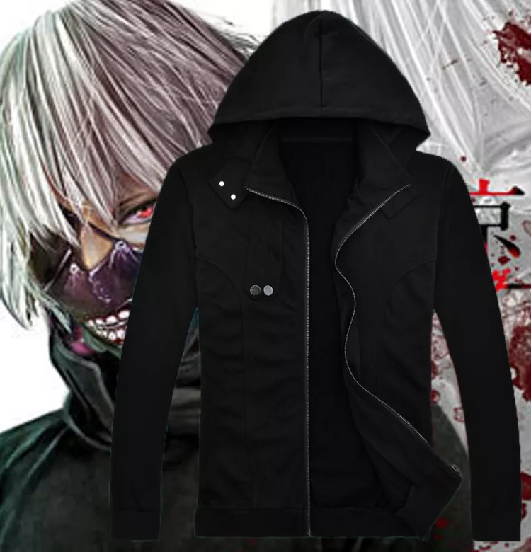 Preto na moda série tóquio ghoul anime kaneki ken legal olhos hoodie  masculino moda criativa outono inverno camisola topos - AliExpress