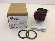 ALLEN BRADLEY 800H-FRXTQ10RA1 PUSH-PULL TWIST-RELEASE RED 120V 1NO 1NCLB SER.  F