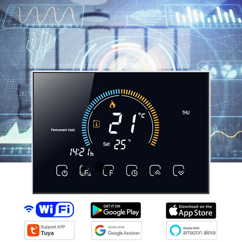 Smart Thermostat for Home, WiFi Generation Programmable Digital Thermostat-image