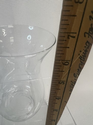 American Eagle 13 Stars Etched Glass Candlestick Hurricane Shade REPLACEMENT - Picture 11 of 15
