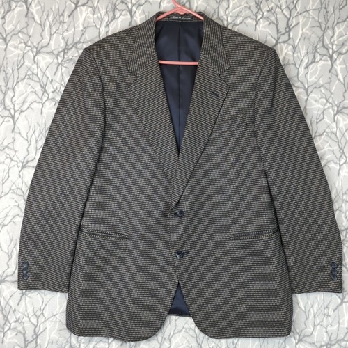 Joseph & Feiss Wollblazer Herren 44R Schwarz Braun Sport Mantel Anzugjacke  - Bild 2 von 11