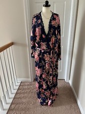 VTG Lorraine nightgown lace embroidery  matching Robe 3X XXXL