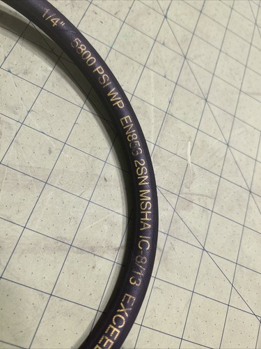 Flextral Hose 3 Feet Long EX-04 1/4 5800 PSI - Picture 4 of 5