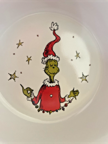 Grinch Pottery Barn Christmas Bowl Disney Holiday gift Seuss Party school kid l - Picture 11 of 13