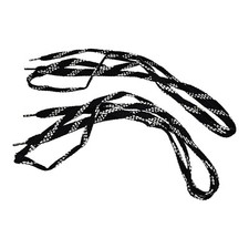 Replacement OEM Part - Inline Skate Black Laces From Rollerblades Black Ice 56"