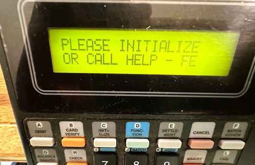 Hypercom Model T7 + POS CREDIT CARD TERMINAL - Works - With Power Supply NICE - Picture 2 of 7