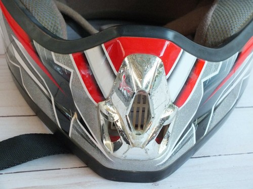KBC TK-X5 KAT Red/Silver L 59-60 cm MOTORCYCLE Off-Road YOUTH Helmet - Foto 4 di 10