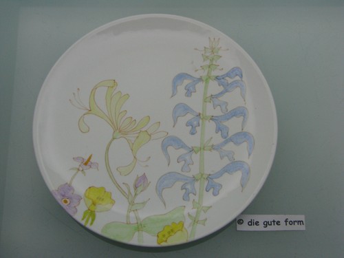 ERNESTINE SALERNO Italy - -- Platte Ø 31,7 und 6 Teller Ø 21,5cm - N° 127 -- - - Picture 12 of 15