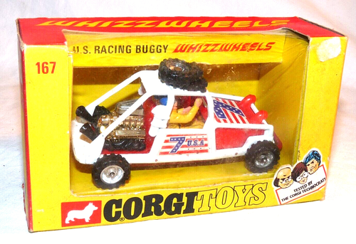 ⭐ Corgi Toys Whizzwheels # 167 US Racing Buggy Original Nr Mint Boxed Diecast
