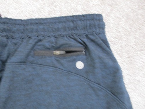 Zella pantaloncino uomo taglia media blu felpa palestra sport stringhe - Foto 5 di 6