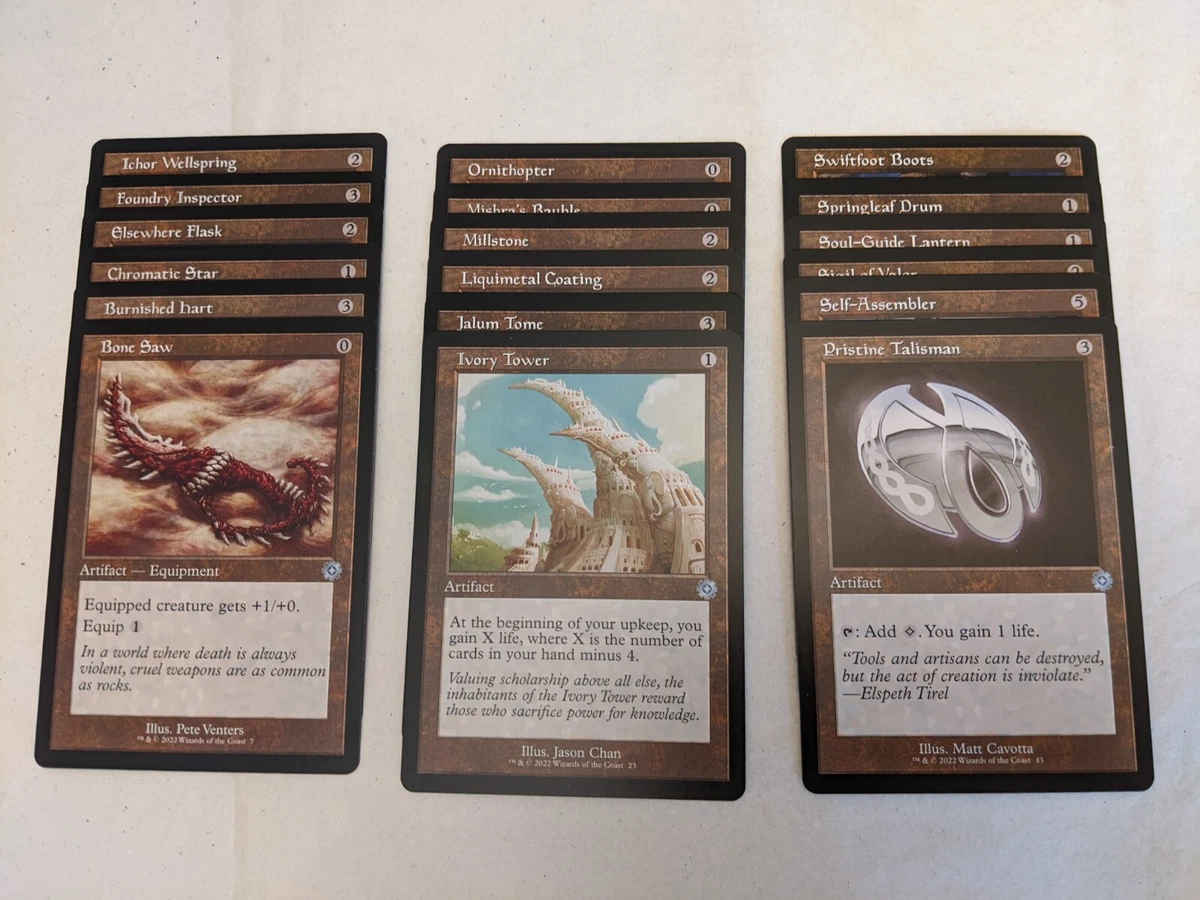 Magic MTG Brothers War Retro Frame Artifacts set of Uncommons U