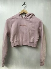 Alphalete Sweatshirt Womens Blush Pink Hoodie Cropped Top Pullover Size XS