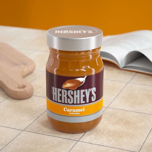 HERSHEY'S Caramel Topping 6-Pack - 14 oz Microwave-Safe Glass Jars, Kosher - Picture 14 of 24