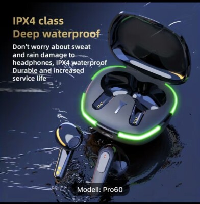  Pro60 Wireless -Ohrhörer,High fidelity-Stereo Musik