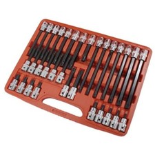 32pcs Multi Spline Bit Set Male M5 to M14 Star Torx Socket 1/2" Neilsen CT0396
