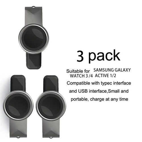 2in1 Wireless Charger Station For Samsung Galaxy Watch 6 Classic Watch3 Active2 - Photo 17 sur 20