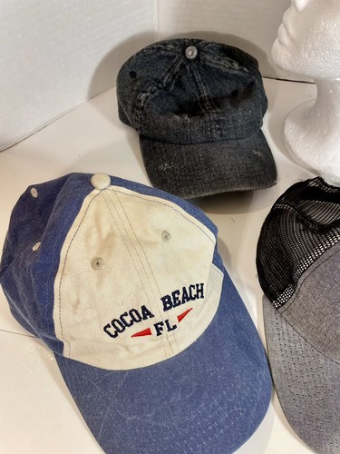 Lot Of 6 Mens Trucker Hats Caps Travel Theme - Picture 5 of 6