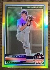2023 Panini USA Stars & Stripes Alexander Clemmey #43 Gold Refractor! #58