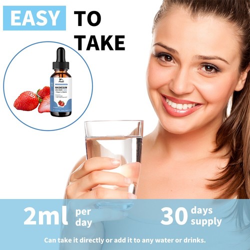 1/2/3 Pack Magnesium Glycinate Liquid Complex Drops Supports Sleep Bone Heart - Picture 6 of 10