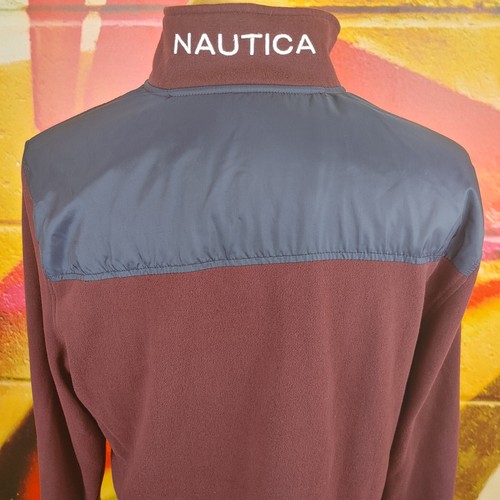 Suéter Nautica Para Hombre 1/4 Cremallera Borgoña Grande - Imagen 4 de 8