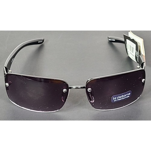 LIz Claiborne UV Protection Women's Black Wrap Fashion Sunglasses 81510 CE - Picture 2 of 7