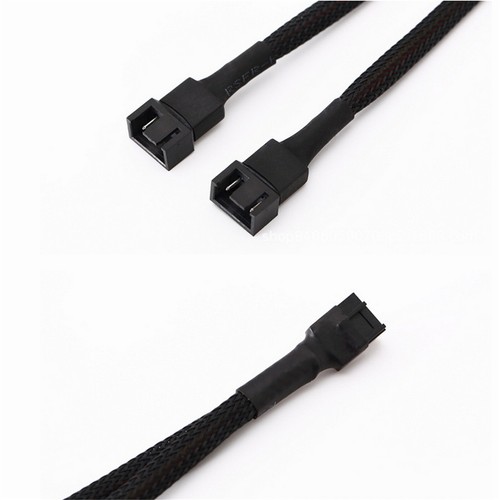 4 Pin PWM Fan Splitter 1 to 2 Way Adapter Extension Cable Cord PC 27cm - Photo 5/10