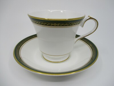 AYNSLEY EVERGREEN CUP & SAUCER  - 3 1/8''  0904D