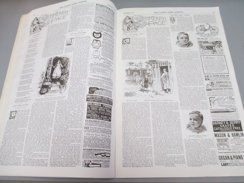 VINTAGE, ANTIQUE 1890 COMPLETE LADIES HOME JOURNAL CHRISTMAS MAGAZINE, FASHIONS - Picture 7 of 12