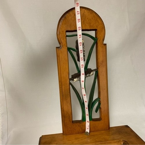 Duck Decoy Wall Hanging Display Shelf Home Deco Handcrafted Woodwork Collectible - Picture 9 of 12