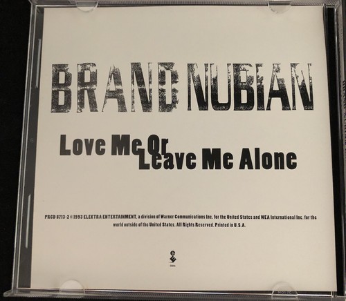 Brand Nubian Love Me Or Leave Me Alone *PROMO* Promotional For Radio DJ Play - Picture 3 of 6