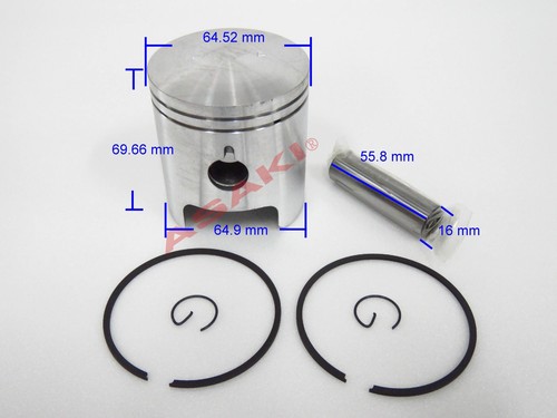 For Snowmobile Arctic Cat Cheetah 440/Panther 440 Piston Kit 09-697 STD + Ring - Picture 11 of 13