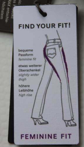 taglia 36 Brax etichetta Nuovo Modello Pantaloni Black Carola 12 Con Perma jeans qAxZ0