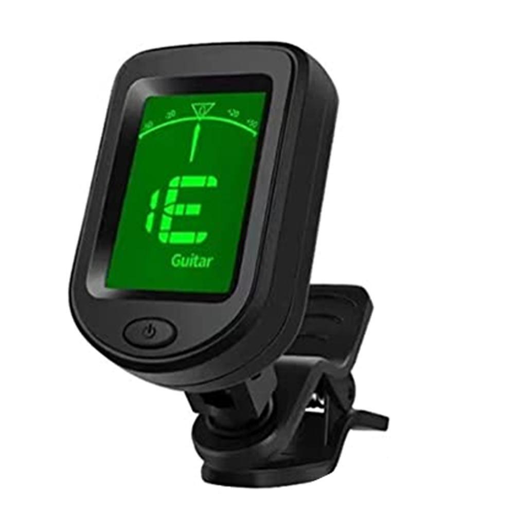 LCD Display ClipOn Tuner 3V Button Battery Chromatic Tuner Clip On Guitar Tuner eBay