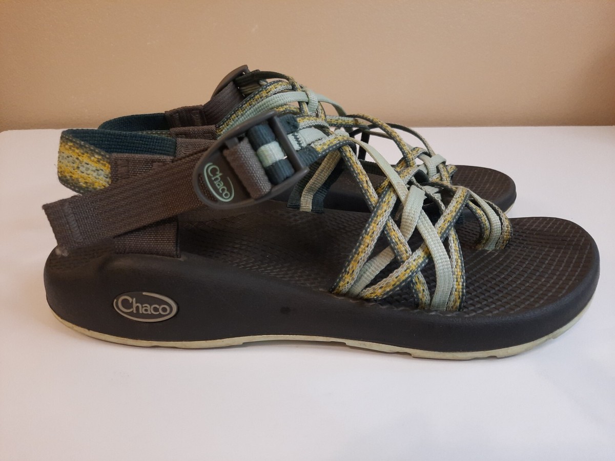 Chaco ZX3 Classic Trail Yampa Sandals Stardust Teal Green Yellow
