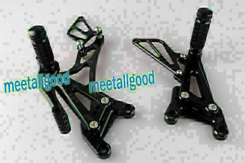 CNC Rear Sets Rearsets Footrest Foot Rest Pegs fit Yamaha YZF R1 2007 2008 Black - Picture 2 of 6