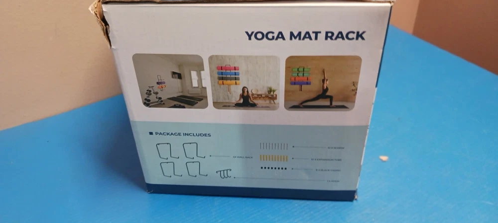 Yoga Mat Holder Wall Mount: Yoga Mat Home Storage Organizer Rack Metal