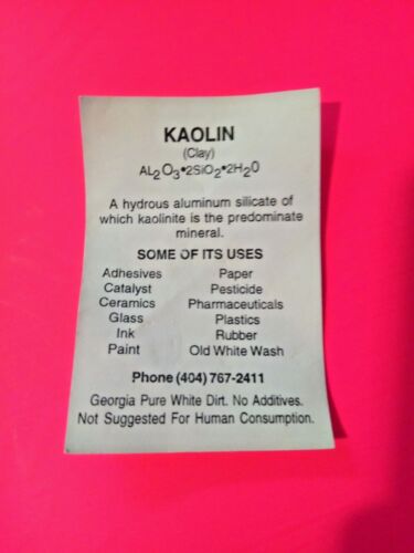 Georgia White Kaolin Clay Chunks White Dirt Fast Shipping - Picture 4 of 4