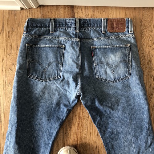 Levis Men's 511 Slim Jeans Size 38x30 Inseam 28" Blue Distressed Vintage READ - Picture 16 of 20
