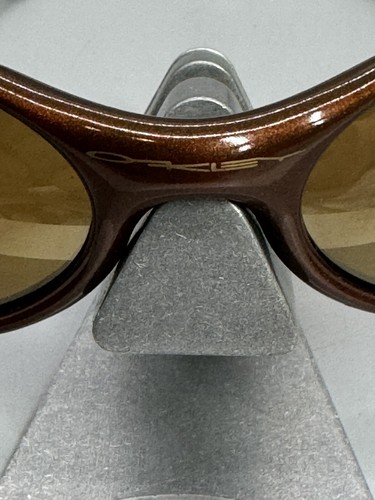 Vintage Oakley Eye Jacket 1.0 Gen 1 Corten W/ Black-Gold Arms W/Gold Iridium - Picture 2 of 15