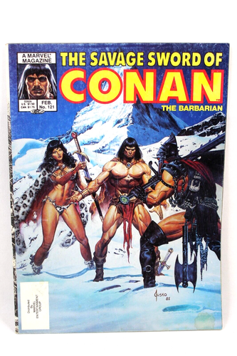 Savage Sword of Conan Magazin #121 Fountain of Umir 1986 Marvel Comics Sehr guter Zustand -