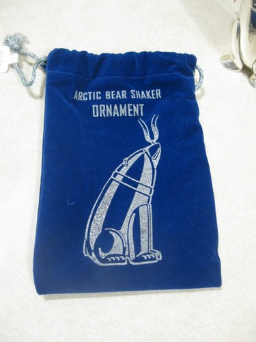 VTG Christmas Artic Bear silver Ornament martini shaker/Restoration Hardware - Picture 3 of 11