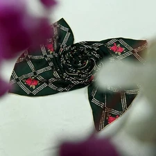 Vintage Bottle Green Dupatta Pure silk Long Stole Hand Embroidered Scarves Soft