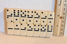 Set of Tiny Miniature Double-Six Dominoes Complete Mini Domino Set 1.25 inch NEW